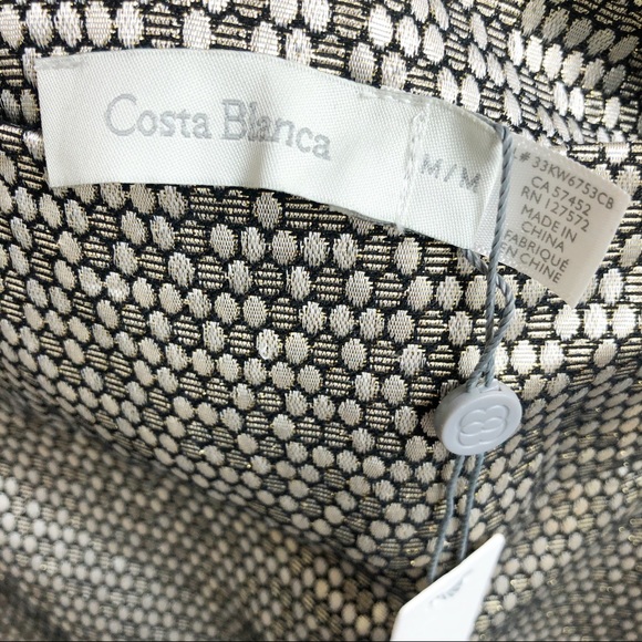 COSTA BLANCA Gold and Black Skirt Size M - Picture 3 of 4